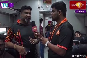 ගම්මැද්ද V- Force බලඇණිය දිගන බලා යන අතරතුර