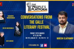 Conversations From The Galle Literary Festival. Sharanya Manivannan, Helen MacDonald and Kate Mosse
